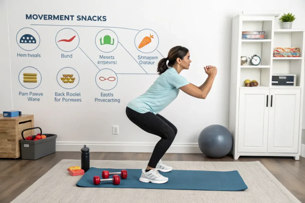 Короткие тренировки «movement snacks» стали новой нормой